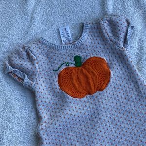 Gymboree Girls 18-24m Pumpkin Dot Sweater Dress